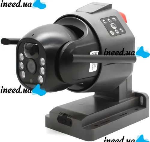 Уличная IP камера видеонаблюдения Solar Camera TD35 4G Wifi поворотная видеокамера с тремя линзами и удаленным доступом от солнечной панели TD35-4G