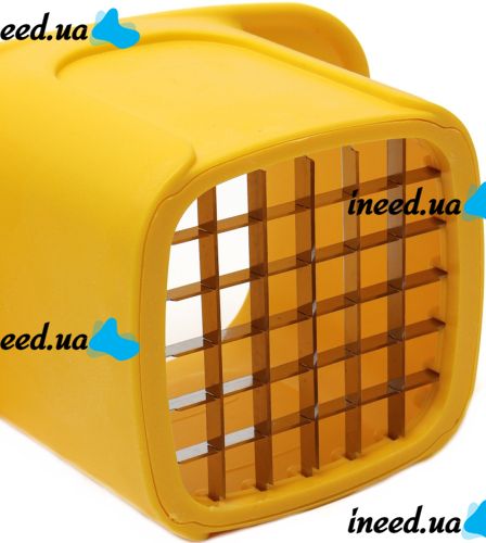 Измельчитель для овощей Vegetable Chopper 2 в 1 кухонная ручная овощерезка с двумя сменными насадками для нарезки картофеля на ломтики и кубики
