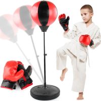 Детский боксерский набор Profi Boxing MS-0331 детская боксерская напольная груша с перчатками на регулируемой стойке для бокса 110 см 777-784A