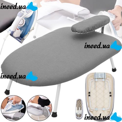 Складная гладильная мини доска Portable Iron Board MAG-849 настольная доска для глажки одежды с подставкой для утюга и подрукавником 61х38х24см