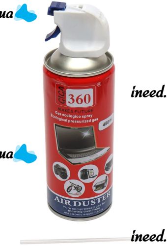 Очищуючий балон зі стисненим повітрям Giga 360 Air Duster Q24 450 мл пневматичний повітряний Очищувач для чищення техніки та електронних пристроїв