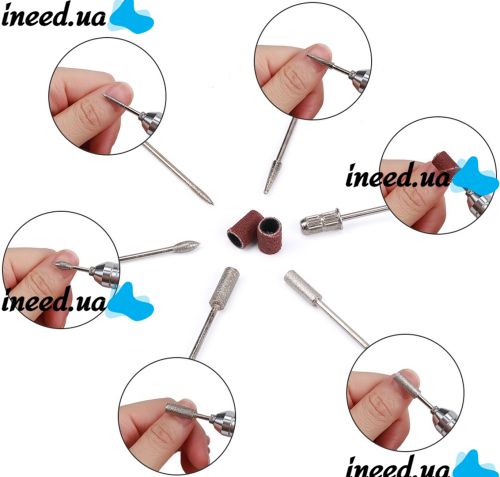 Фрезер для маникюра и педикюра Beauty Nail DM-202 35000 об/мин аппарат для обработки ногтей с насадками 6 в 1 маникюрный аппаратный набор с фрезами