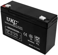 Аккумуляторная батарея UKC 6V 10Ah WST-10 универсальный свинцово-кислотный аккумулятор 6В 10Ач для торгового оборудования и игрушек