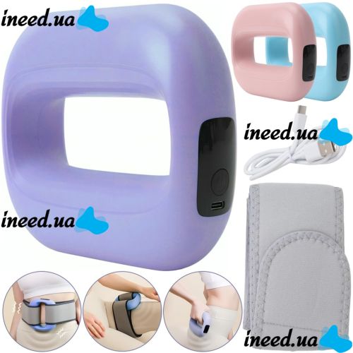 Вибрационное массажное кольцо с поясом Massage Ring J15A беспроводной аккумуляторный вибромассажер для мышц всего тела, ручной массажер 5 режимов