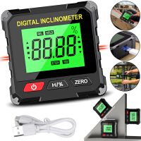 Цифровой угломер инклинометр Digital Inclinometer VC720 с лазером на 2 линии и магнитом, электронный лазерный уровень для измерения угла наклона