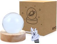 Кришталева куля-нічник Сонячна система 3D Planet Solar System M-8061S світлодіодний LED нічник, Скляна куля світильник на акумуляторі від USB