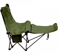 Раскладное кресло шезлонг Паук Lesko DL-274 Green до 120 кг для кемпинга 160х55х60 см складной туристический лежак раскладушка в чехле Зеленый Ranger