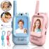 Дитяча рація з відеозв'язком Video Walkie Talkie JK200 2 штуки акумуляторна Wi-Fi відео-рація з кольоровим дисплеєм і відеочатом для дітей від 6 років