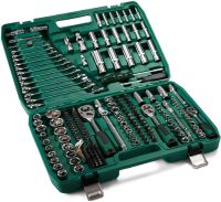 A set of tools in a New Tools case for 216 items, a car hand-held set of car tools, bit heads, car keys in a suitcase Ultra