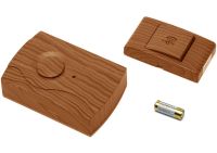 Дверной звонок Luckarm A601 от розетки 220V Brown беспроводная кнопка передатчик сигнала и приемник от сети на 32 мелодии для входной двери до 150 м