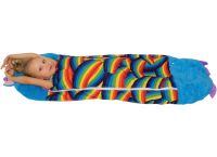 Спальный мешок с подушкой для детей Happy Nappers Единорог 3 в 1 детский спальник 130Х50 см кокон трансформер, подушка игрушка для сна на молнии