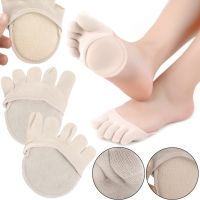 Носки от мозолей и натоптышей Five Finger Invisible Socks LY-398 силиконовые противоскользящие подушки полуноски, накладки от натирания для стопы