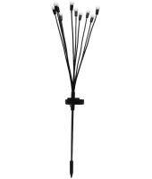 Уличный садовый светильник Solar Firefly Lamp MH‑1018 Светлячки 2 шт. 70 см гибкие декоративные RGB фонарики 10 LED светодиодов на солнечной батарее