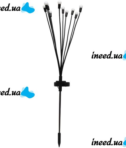 Уличный садовый светильник Solar Firefly Lamp MH‑1018 Светлячки 2 шт. 70 см гибкие декоративные RGB фонарики 10 LED светодиодов на солнечной батарее