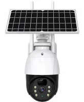 Беспроводная уличная IP камера видеонаблюдения TP8 V380 Pro Solar WI-FI поворотная аккумуляторная видеокамера под сим карту 4G на солнечной батарее