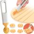 Роликовый нож-резак Cutter Set кухонный кондитерский нож колесо для теста со сменными дисками 15.7 см делитель резак для лапши, пиццы и теста Белый