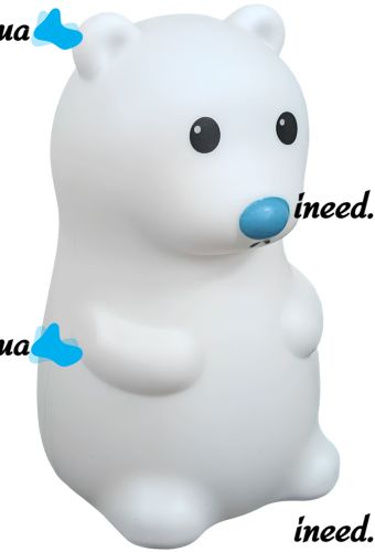 Настольный силиконовый ночник Медведь Bear Silicone Night Light DC-7653 детский аккумуляторный светильник с RGB подсветкой и сенсорным датчиком USB