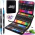 A set of watercolor markers-liners for drawing Dual Brush 48 pcs a set of double-sided sketch markers of water-based brushes in a pencil case of 48 colors 