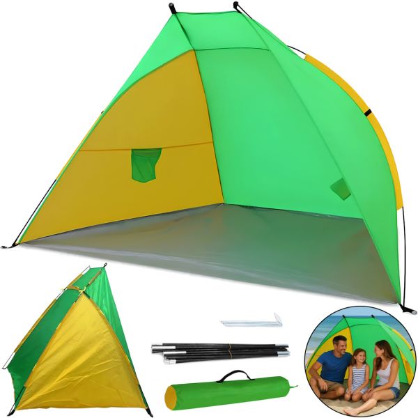 Rakushka Send Tent WM-0T103 Green 210×120×105 cm Automatic Beach Tent with Frame for Camping