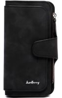 Женский замшевый кошелек Baellerry Forever N2345 Black женское мини портмоне на 10 отделений для купюр и мелочи 19х10.5 см Черный