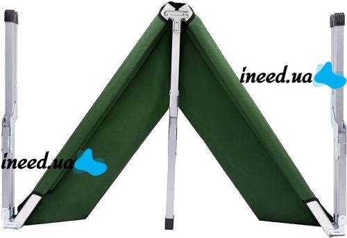 Раскладная кровать для кемпинга Camp Bed 190х65 см портативная складная раскладушка с алюминиевым каркасом до 120 кг кровать-раскладушка с чехлом