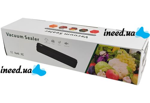 Вакуумный упаковщик пакетов Vacuum Sealer AND 1039 автоматический бытовой вакууматор с пакетами, вакуумайзер для упаковки и хранения еды, продуктов