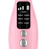 Акумуляторний мікрострумовий масажер Neck Beauty Device HY69 7 режимів міостимулятор для підтяжки та ліфтингу шкіри обличчя і шиї з дисплеєм і підсвічуванням