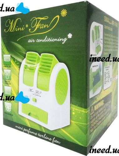 Мини кондиционер с увлажнителем Mini Fan HB-0199 настольный портативный вентилятор, увлажнитель охладитель воздуха для дома и офиса 2.5W USB HB-168