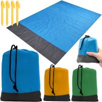 Beach Blanket AND137 150x140 cm waterproof anti-sand beach mat for picnic, travel blanket with cover