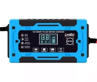 Автомобильное импульсное пускозарядное АКБ Jinnuoyi Pulse Repair Charger 12V 10A устройство с LED дисплеем для зарядки аккумуляторов авто 10Ah–200Ah
