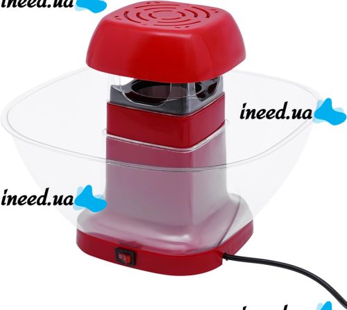 Аппарат для приготовления попкорна Popcorn Maker KA2018 1200W домашняя электрическая мини попкорница, портативный попкорнмейкер от сети MA-5 Красный