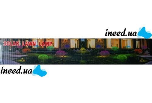 Садовый декоративный RGB фонарь Медуза Solar Lawn Lamp 85 см уличный газонный светильник факел 7 LED цветов на солнечной батареи в землю BL LC7