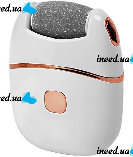 Електрична пемза для ніг і стоп Electric Foot Grinder BJ-666 бездротова акумуляторна шліфувальна пилка для видалення грубої шкіри від USB Біла