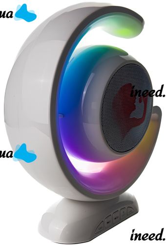 Портативный ночник с караоке Lightshow YS-110 настольная беспроводная лампа с Bluetooth колонкой, двумя микрофонами и светодиодной RGB подсветкой