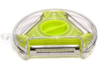 Ручная круглая овощерезка Rotary Multifunctional Peeler 3 в 1 универсальная трехсторонняя терка для чистки и нарезки соломкой овощей и фруктов
