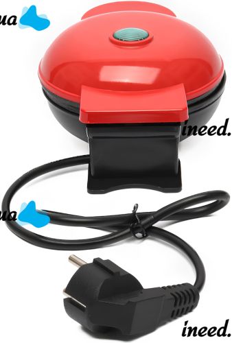 Электрическая мини-вафельница Mini Maker Waffle MAG-686 10.5 см вафельница для венских и бельгийских вафель XL-287 с антипригарным покрытием 350W Красная