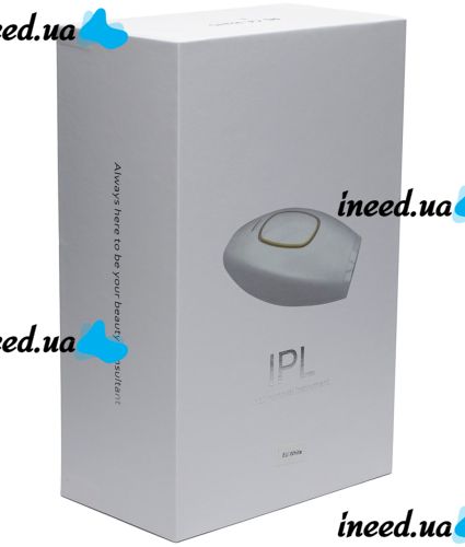 Laser photoepilator Intense Pulse Light White IPL109 36 W home epilator with display, facial and body hair removal machine 600000 flashes