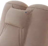 Надувное кресло мешок Inflatable Lounge Chair DL-484 до 115 кг для отдыха, одноместный безкаркасный диван с подголовником 115×96×75 см Бежевый