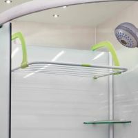 Hanging Clothes Dryer Fold Clothes Shelf Green, removable portable dryer for clothes and shoes, hanging on a battery, bathtub, doors, window sill