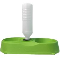 Миска для собак и котов Pet Feeder с поилкой 2 в 1, автоматическая пластиковая кормушка для домашних животных c дозатором, диспенсером для воды