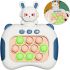 Дитяча іграшка головоломка Quick Pop It Baby Bunny Інтерактивна електронна приставка антистрес поп ІТ для зняття стресу на батарейках від 3-х років