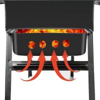 Складной BBQ гриль 60 см Mensory Babale Portable Barbecue Grill TL-603 портативный угольный, дровяной мангал, переносной барбекю с сеткой, 60см