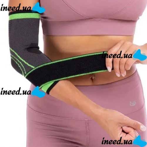 Фиксатор локтевого сустава Elbow Support ST-2506 эластичный бандаж, фиксатор, универсальный спортивный налокотник на локоть с фиксирующим ремнем