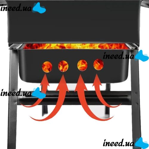 Складной BBQ гриль 60 см Mensory Babale Portable Barbecue Grill TL-603 портативный угольный, дровяной мангал, переносной барбекю с сеткой, 60см