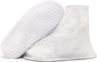 Многоразовые бахилы для обуви Adult Shoe Cover водонепроницаемые защитные чехлы дождевики на молнии с протектором от дождя и грязи Прозрачные