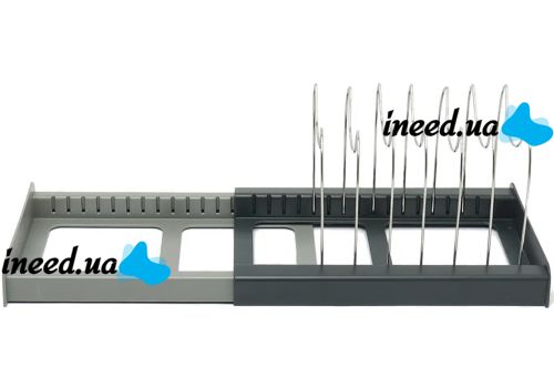 Расширяемый держатель для хранения крышек Dish Rack кухонный выдвижной органайзер для посуды, раздвижная сушилка подставка для кастрюль на кухню