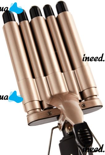 Geemy GM-2933 five-wave curling iron 17 mm ceramic coated five-wave curling iron Geemy Hollywood curl styling device