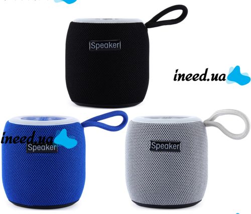 Мобильная Bluetooth колонка Wireles Speaker SH-309 5W беспроводная аккумуляторная стерео акустика со светодиодной RGB подсветкой и блютуз TF от USB
