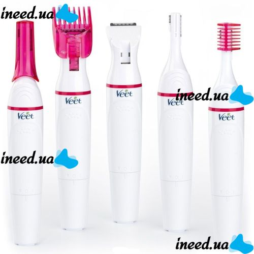 Жіночий Електричний тример Veet Sensitive Precision Expert епілятор для обличчя і тіла, електробритва зі змінними насадками Sweet Sensitive