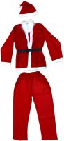 Santa Claus New Year Costume Men's Masquerade Set For Adults Santa Claus Universal Classic Set with Beard Santa Claus Red